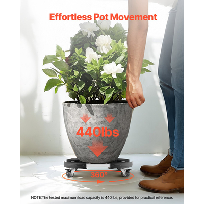 VEVOR 2 συσκευασίες στρογγυλού κάδου απορριμμάτων, ρυθμιζόμενο πλαστικό κάδο απορριμμάτων 15-22,8 ιντσών