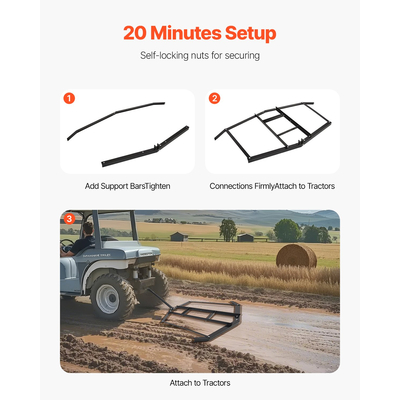 Σβαρνιέρα VEVOR Drag Harrow 74" Πλάτος ρυμούλκησης πίσω από σβάρνα Drag Harrow, χαλύβδινη, ισοπεδωτική μηχανή χαλικιού ATV UTV