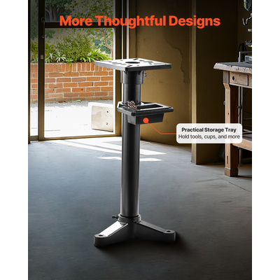 VEVOR Πάγκος λείανσης, βάση λείανσης, μέγγενη, βάση δαπέδου 27 x 27 cm, πλάκα στήριξης