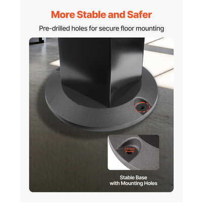 VEVOR Πάγκος λείανσης, βάση λείανσης, μέγγενη, βάση δαπέδου, πλάκα στήριξης 28 x 17 cm