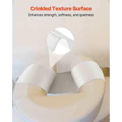 Ρολά χαρτιού VEVOR για προσκέφαλα 25 τεμάχια, λεία, χαρτί ιατρικής εξέτασης μιας χρήσης, 8,5" x 225ft