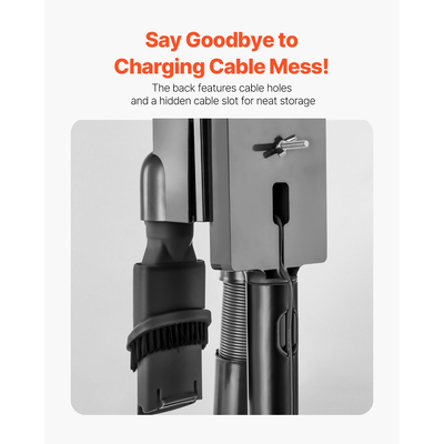 Βάση Σκούπας VEVOR για Πολυμοντέλα Dyson, Βάση Αποθήκευσης με 3 Κλιπς