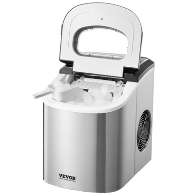 Φορητή παγομηχανή VEVOR 33Lbs/24H Αυτοκαθαριζόμενη με καλάθι σέσουλας