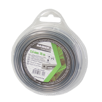 RAIDER Μεσινέζα τετράγωνη με ανθρακόνημα 4.00mm*6m 110285