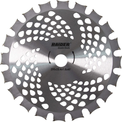 RAIDER Δίσκος θαμνοκοπτικού 255mm 40 δοντιών TCT 25.4 mm 110343