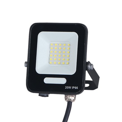 ΠΡΟΒΟΛΕΑΣ LED 20W SMD ΜΑΥΡΟΣ IP66 4000K PLUS 60cm ΚΑΛΩΔΙΟ