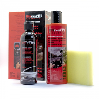 ΥΓΡΟ ΑΠΩΘΗΤΙΚΟ ΒΡΟΧΗΣ ΕΠΑΓΓΕΛΜΑΤΙΚΟ 250ML + ΣΥΜΠΥΚΝΩΜΕΝΟ ΚΑΘΑΡΙΣΤΙΚΟ ΠΑΡΜΠΡΙΖ INVISIBLE WIPER EINPARTS - 1 σετ.