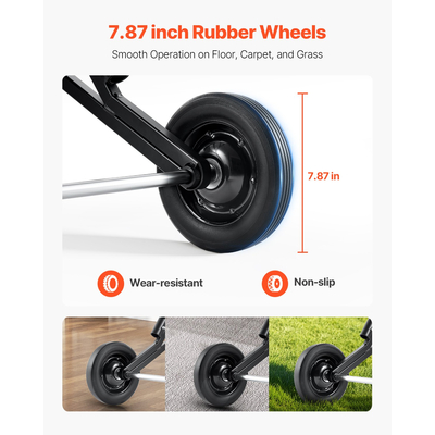 Πτυσσόμενο καρότσι VEVOR για 10 καρέκλες των 150 λίβρες με συρόμενο καρότσι τύπου Push-Style