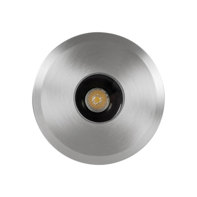 GLOBOSTAR® POOLIFY 61713 Υποβρύχιο Χωνευτό Σποτ για Σιντριβάνια/Πισίνες LED 3W 360lm 30° DC 24V Αδιάβροχο IP68 Θερμό Λευκό 2700K Dimmable - CREE XPE - Ανοξείδωτο Ατσάλι 316 & Tempered Glass - 1m VDE Rubber Καλώδιο - Φ6.5 x Υ8cm / Q5.2cm - 3 Χρόνια Εγγύηση