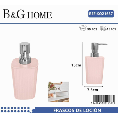 Θήκη κρεμοσάπουνου Dispenser πλαστική - Light Pink - 21637