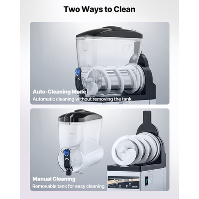 VEVOR Εμπορική Μηχανή Γλυκού 15L Margarita Smoothie Παγωμένης Ποτής