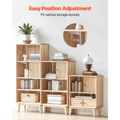 Ράφι VEVOR Ρυθμιζόμενη Ράφι Επιτοίχιας Ράφιας 39 ιντσών, 10 τεμάχια, με Ρυθμιζόμενη Χαλύβδινη Ράφι-Πλαστούρα