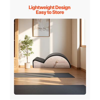 VEVOR Pilates Διορθωτής Σπονδυλικής Στήλης Arc Fitness Αξεσουάρ Ασκήσεων Σπονδυλικής Στήλης από Καουτσούκ και Ξύλο