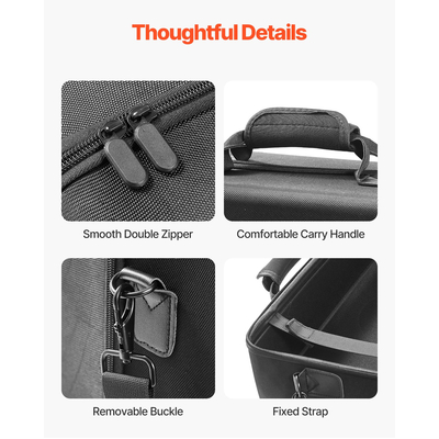 Θήκη μεταφοράς VEVOR PS5, τσάντα ταξιδιού για Playstation 5, λεπτή, μαλακή επένδυση EVA
