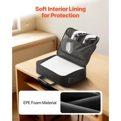 Θήκη μεταφοράς VEVOR PS5, τσάντα ταξιδιού για Playstation 5 PS5, λεπτή, αδιάβροχη, από νάιλον