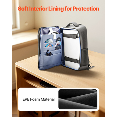 Σακίδιο πλάτης VEVOR PS5 διπλής όψης, τσάντα ταξιδιού ώμου για Playstation 5 PS5 λεπτό νάιλον