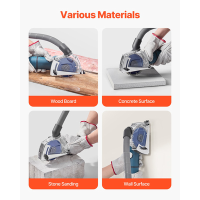 Κάλυμμα σκόνης κοπής VEVOR για γωνιακούς λειαντήρες 4-5 ιντσών με τροχό λείανσης 5 ιντσών