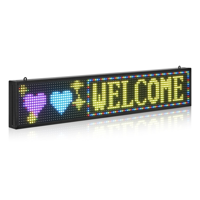 VEVOR 40x8 ιντσών προγραμματιζόμενη πινακίδα LED με κύλιση, ψηφιακή οθόνη P10, έγχρωμη