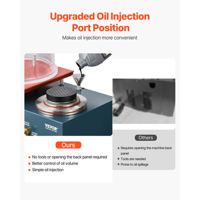 Μηχανή χύτευσης κενού VEVOR 290W Ισχύς 3CFM με αντλία και καμπάνα για κοσμήματα