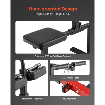 Μηχανή ανύψωσης γαμπών VEVOR με καθιστή θέση, εξοπλισμός άσκησης ποδιών με καθιστή θέση, γυμναστήριο στο σπίτι