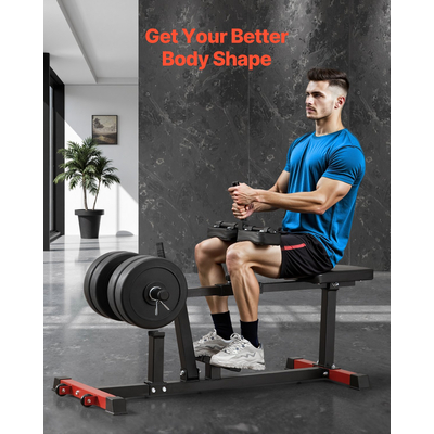 Μηχανή ανύψωσης γαμπών VEVOR με καθιστή θέση, εξοπλισμός άσκησης ποδιών με καθιστή θέση, γυμναστήριο στο σπίτι