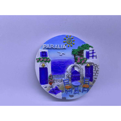 Τουριστικό μαγνητάκι Souvenir - Σετ 12pcs - Paralia - 678426