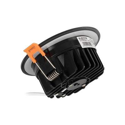 GLOBOSTAR® WATERA 60897 Χωνευτό Downlight Σποτ Panel LED 12W 1500lm 120° AC 220-240V Αδιάβροχο IP54 Ρυθμιζόμενο Λευκό CCT με Διακόπτη στο Σώμα 2700K/4500K/6000K Dimmable - Lumileds SMD Chip & TÜV SÜD Driver - Μαύρο Ματ - Μ10.8 x Π10.8 x Υ3.2cm / Q9cm - 3 Χρόνια Εγγύηση