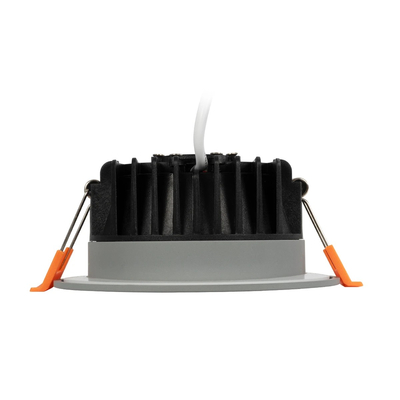 GLOBOSTAR® WATERA 60986 Χωνευτό Downlight Σποτ Panel LED 12W 1500lm 120° AC 220-240V Αδιάβροχο IP54 Ρυθμιζόμενο Λευκό CCT με Διακόπτη στο Σώμα 2700K/4500K/6000K Dimmable - Lumileds SMD Chip & TÜV SÜD Driver - Γκρι Ανθρακί Ματ - Μ10.8 x Π10.8 x Υ3.2cm / Q9cm - 3 Χρόνια Εγγύηση