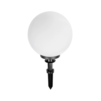 GLOBOSTAR® AGROS 61708 Φωτιστικό Κήπου / Καρφωτό με Ντουί 1 x E27 AC 220-240V Αδιάβροχο IP65 - Λευκό & Μάυρο - Μ30 x Π30 x Υ64cm