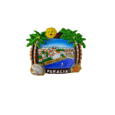 Tουριστικό μαγνητάκι Souvenir – Σετ 12pcs - Resin Magnet - Paralia - 678112