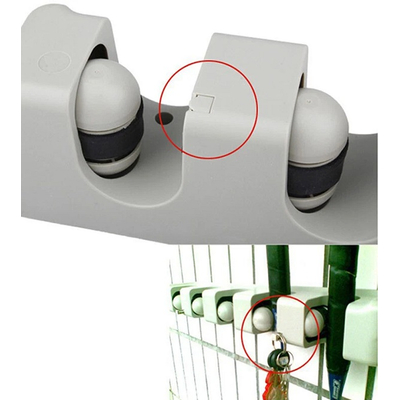 Επιτοίχια βάση για σκούπες 5 θέσεων - 3902-5 - 718639