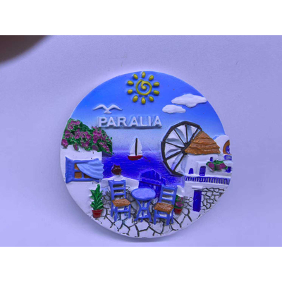 Τουριστικό μαγνητάκι Souvenir - Σετ 12pcs - Paralia - 678424
