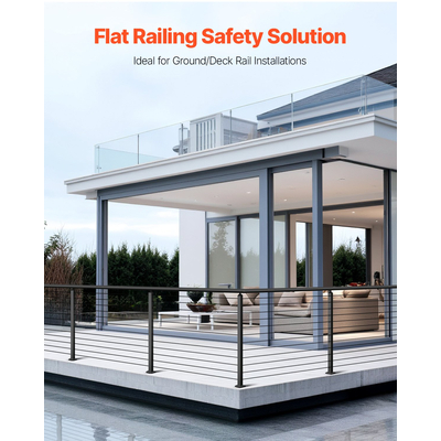 VEVOR Στύλος κιγκλιδώματος καλωδίων 42x2x2 ιντσών με προτρύπημα 1JZLGZXHS106AWJO6001V0