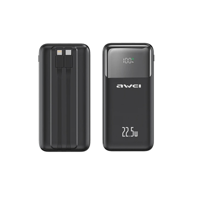 Powerbank - P106K - 10.000mah - 22.5W - AWEI - 005562 - Black