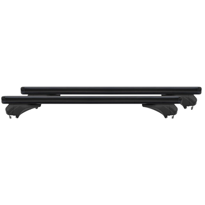 ΜΠΑΡΕΣ ΑΛΟΥΜΙΝΙΟΥ SONIC BLACK 120cm ΣΕ ΜΑΥΡΟ ΧΡΩΜΑ ΓΙΑ ΟΡΟΦΗ ΜΕ FLUSH ΚΑΙ RAISED RAILS MENABO - 2 ΤΕΜ.