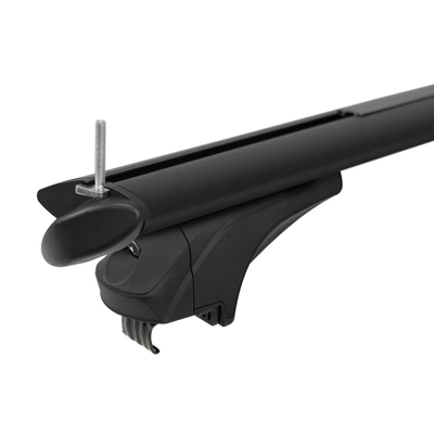 ΜΠΑΡΕΣ ΑΛΟΥΜΙΝΙΟΥ SONIC BLACK 120cm ΣΕ ΜΑΥΡΟ ΧΡΩΜΑ ΓΙΑ ΟΡΟΦΗ ΜΕ FLUSH ΚΑΙ RAISED RAILS MENABO - 2 ΤΕΜ.