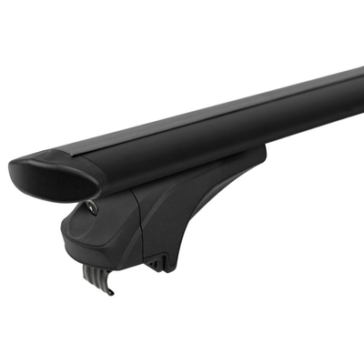 ΜΠΑΡΕΣ ΑΛΟΥΜΙΝΙΟΥ SONIC BLACK 120cm ΣΕ ΜΑΥΡΟ ΧΡΩΜΑ ΓΙΑ ΟΡΟΦΗ ΜΕ FLUSH ΚΑΙ RAISED RAILS MENABO - 2 ΤΕΜ.