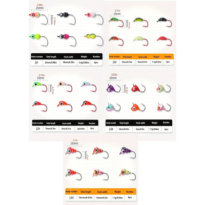 Σετ δολώματα βαρίδια σε θήκη - 30pcs - 831829