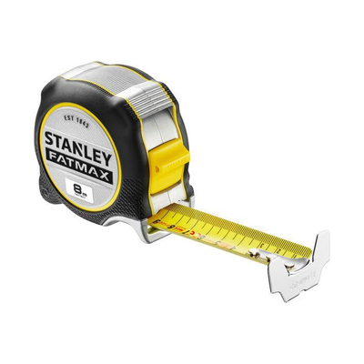 Μέτρο πλαστικό FAT MAX XTREME με λάμα 32mm - 8m με αρίθμηση και στις δύο μερίες τις λάμας, δεν σπάει ως  5m σε blister / FMHT38217-0