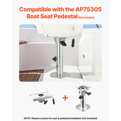 Βάση καθίσματος σκάφους VEVOR με συρόμενη ρύθμιση προς τα εμπρός και προς τα πίσω