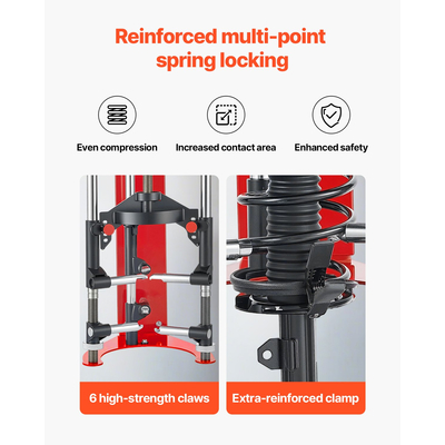 Συμπιεστής αμορτισέρ VEVOR Ρυθμιζόμενα ελατήρια συμπίεσης έως 1300 κιλά