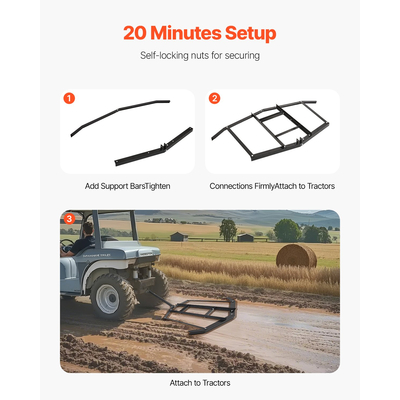 Σβάρνα VEVOR Drag Harrow 66" Πλάτος ρυμούλκησης πίσω από σβάρνα Drag Harrow, χαλύβδινη, ισοπεδωτική μηχανή χαλικιού ATV UTV