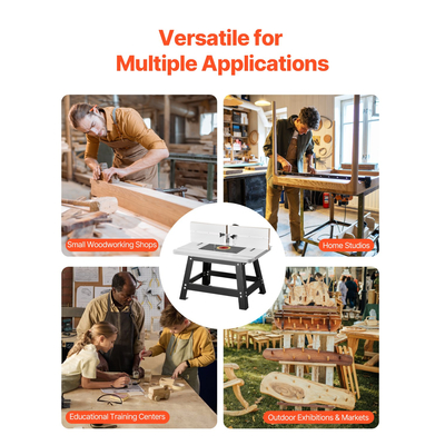 Τραπέζι Ρούτερ VEVOR 24 x 15,7 ίντσες με φράχτη και άνω θύρα συλλογής σκόνης από MDF