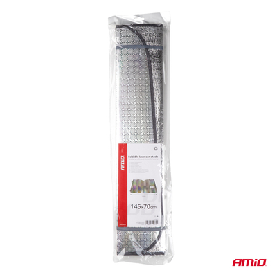 ΗΛΙΟΠΡΟΣΤΑΣΙΑ ΕΣΩΤΕΡΙΚΗ ΑΣΗΜΙ ΜΕ ΒΕΝΤΟΥΖΕΣ 145x70cm ΑΜΙΟ - 1 ΤΕΜ.