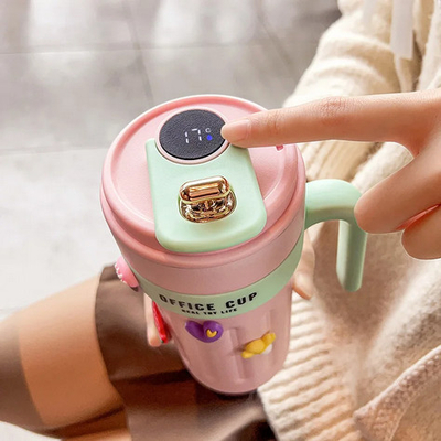 Φορητό παγούρι-θερμός με ψηφιακό θερμόμετρο - 650ml - 954200