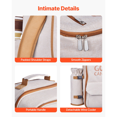 Τσάντα πλάτης VEVOR για πικνίκ παραλίας για 4 άτομα με κουβέρτα ψυγείου