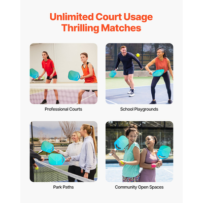 Ρακέτα Pickleball VEVOR Pro από ανθρακονήματα με πυρήνα Aero Throat Honeycomb Core