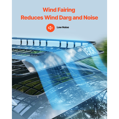 VEVOR Σχάρα Οροφής Καλάθι Αποσκευών 64 x 50 x 4,1 ίντσες Δίχτυ Θήκης Αποσκευών Αυτοκινήτου