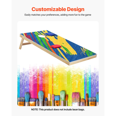 VEVOR 4x2ft Σετ Φορητών Τρυπών Κορν Φούρνου από Ξύλο με Θήκη Μεταφοράς