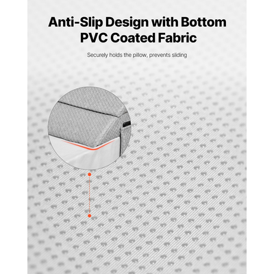 Μαξιλάρι κρεβατιού VEVOR με σφήνα για κεφαλάρι 60"x10"x6" Γέμισμα κενών κρεβατιού 0-7